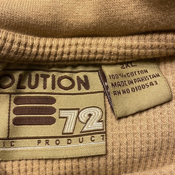 Evolution 72 Men's Basic thermal Knit long sleeve Tee size 2X - Picture 6 of 9